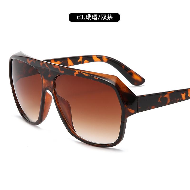 Gafas de Sol Parasol Personalizado Protección UV Gafas de Sol Tendencia para Hombre Gafas de Sol de Montura Grande Modelos para Mujer