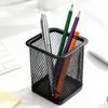 2 pcs Solid Structure Storage Bucket Metal Desktop Organizer Square Storage Tube  Office Desktop