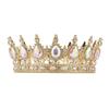 European-American Queen Crystal Alloy Round Crown Wedding Headdress