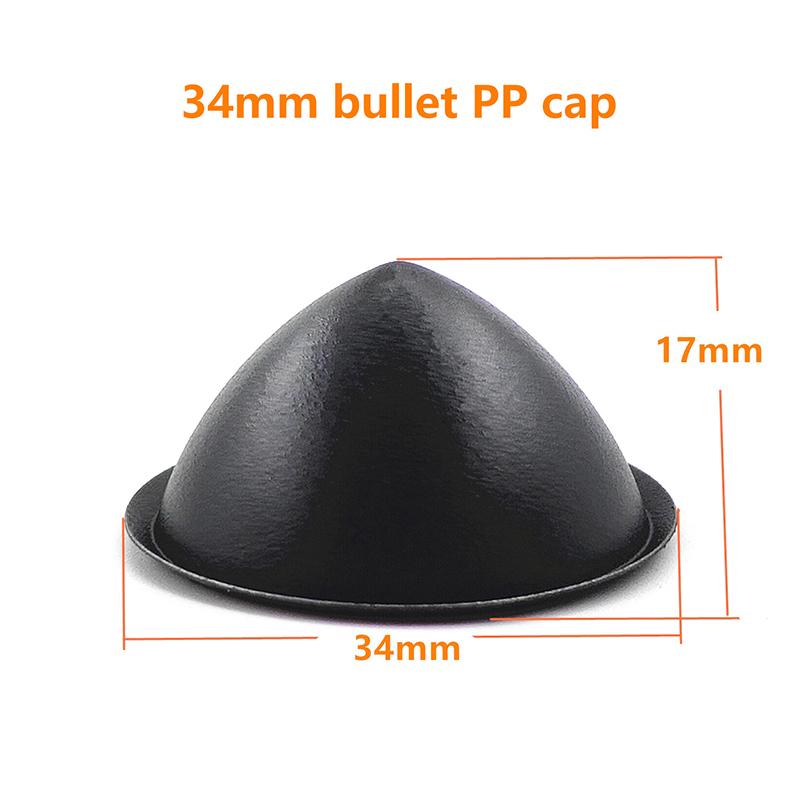 2 Pcs Speaker Dust Cover Pp Tip Coned Dust Caps Black Protective Sleeve Speaker Repair Parts Accessories