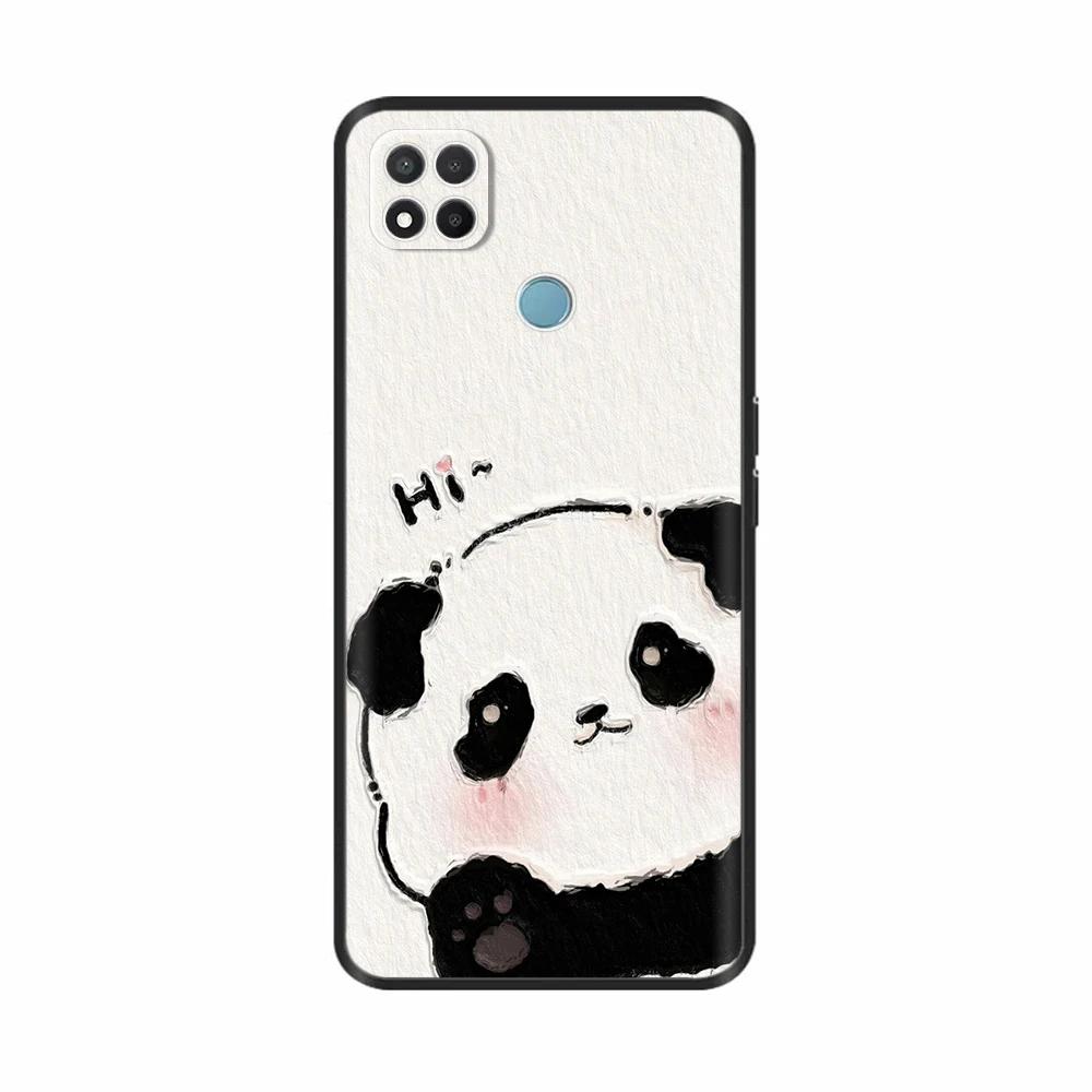 For Redmi 9C Case Creative Panda Phone Shell Soft Silicone Phone Cover For Redmi 9C NFC Cases For Xiaomi Redmi 9C 9 C Fundas