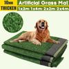 Tapis d'herbe artificielle en plastique 10 mm Faux gazon Synthétique Vert Cour Jardin Intérieur/Extérieur