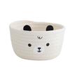 Sturdy Handwoven Cotton Rope Storage Basket with Adorable Pandas Designs Portable for Household Use Organization Items