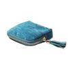 Soft Velvet Jewelry Pouch Multiple Inner Compartments Tassel Zipper For Travel Daily Use Storing Rings Earrings Necklaces