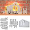 Nativity Scene Mold Nativity Scene Silicone Moulds for JesusBirth Theme Fondant Molds Nativity Scene JesusBirth Cake Decorating