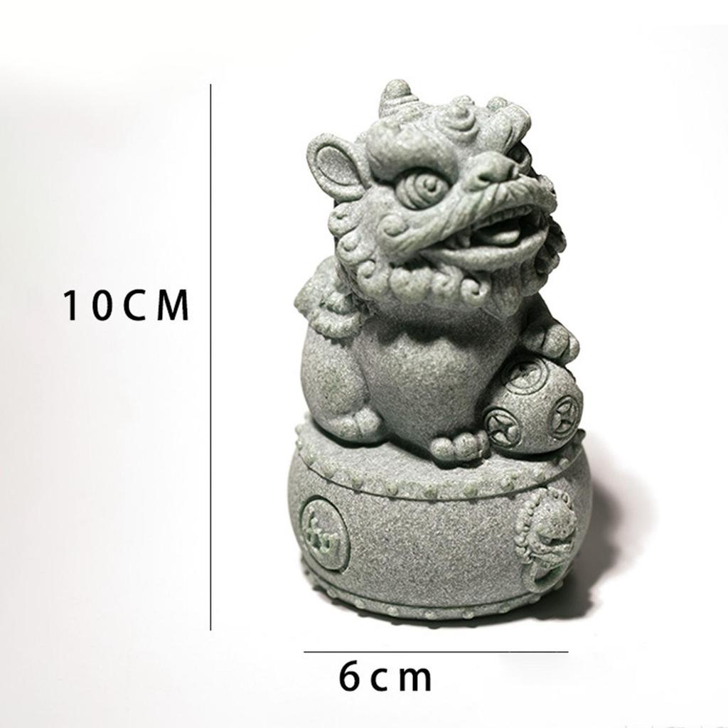 Statua Lwa Dekoracje Domowe Pamiątka Zabawa Herbatą Ozdoba Zwierzaka Herbacianego do Pokoju Herbacianego Pokoju do Jogi Półka Miłośnik Herbaty Przyjaciel Stolik Herbaciany Sypialnia