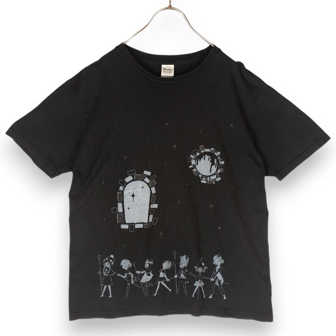 

[Б/У] Редкая футболка Madoka Magica L Дети фальшивого города Puella Magi Madoka Magica Ведьма Черная