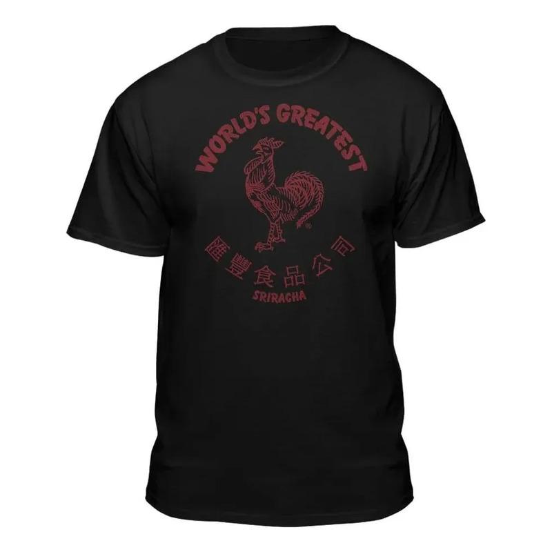 Camiseta World s Greatest Rooster Sriracha Food Company S разноцветный