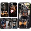 Doberman Pinscher Dog Phone Case Cover for iPhone 17 Air 16 16e 15 13 14 11 12 Pro Max Plus Coque Fundas Shell