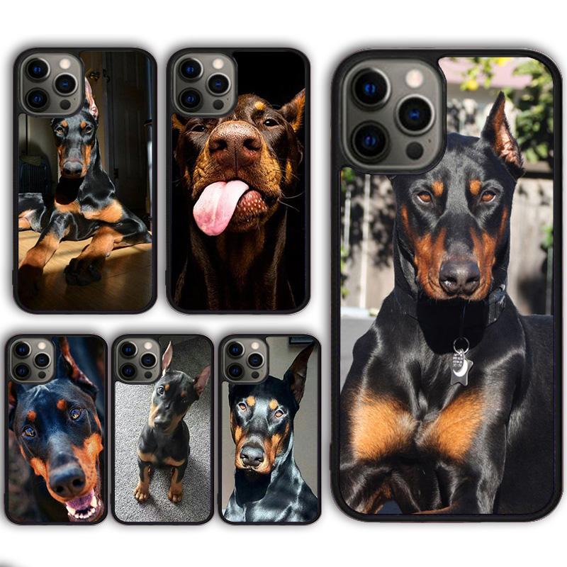 Doberman Pinscher Dog Phone Case Cover for iPhone 17 Air 16 16e 15 13 14 11 12 Pro Max Plus Coque Fundas Shell