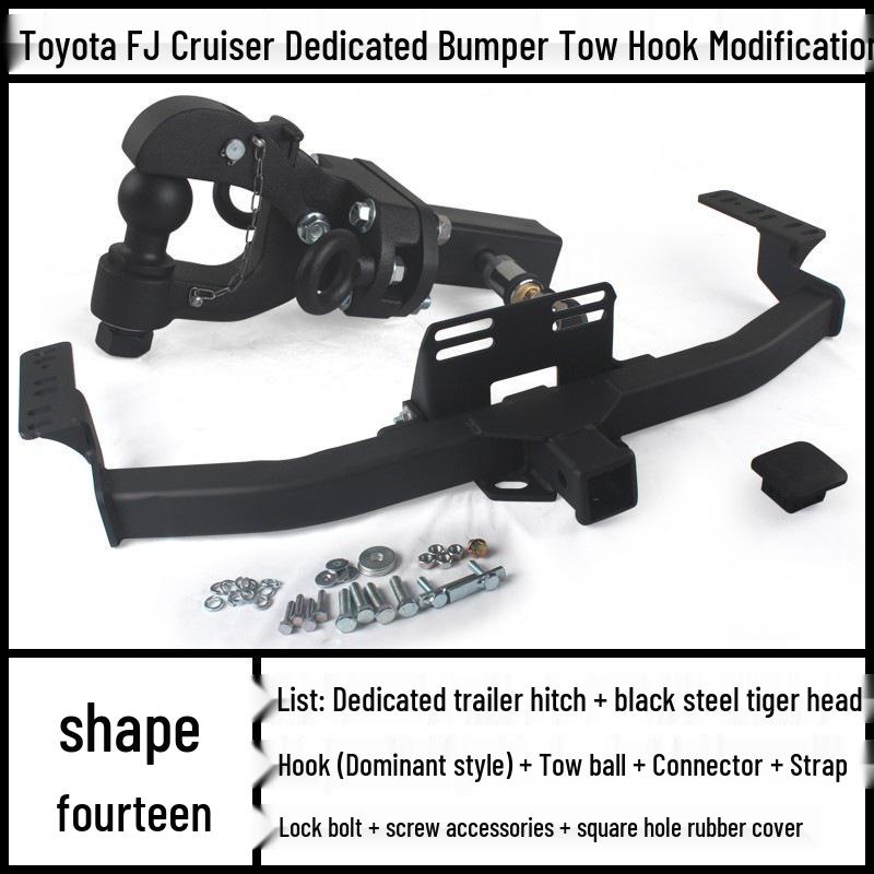 Toyota FJ Cruiser Prado Modified Trailer Tow Hook Tiger Head Bracket