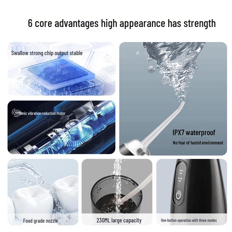 Portable Electric Water Flosser for Dental Care with USB Charging
