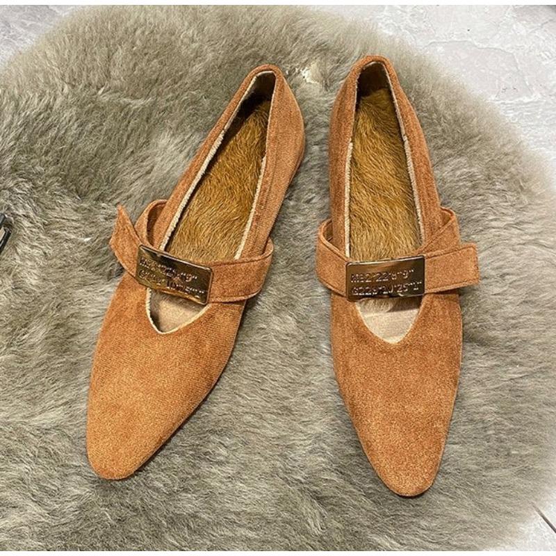 

Новые Роскошные Женские Балетки с Острым Носком, Мягкой Вязаной Подошвой, Дышащие и Удобные Туфли Весна и Осень Zapatos Mujer 40 шоколадный