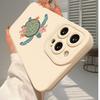 Retro turtle with flower TPU phone case suitable for iPhone 17 16 15 14 13 12 11Pro/Max/Plus anti drop and shockproof back cover