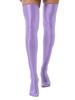 Womens Glossy Thigh High Stockings Solid Color Stretchy Socks 1 Pair Costume Accessories