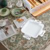 Plastic Bread Storage Container with Clear Lid and Side Clasps for Sandwich Bread and Countertop Household Storage
