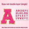 Gold-Edged Chenille Letter Patch for Clothing Accessories