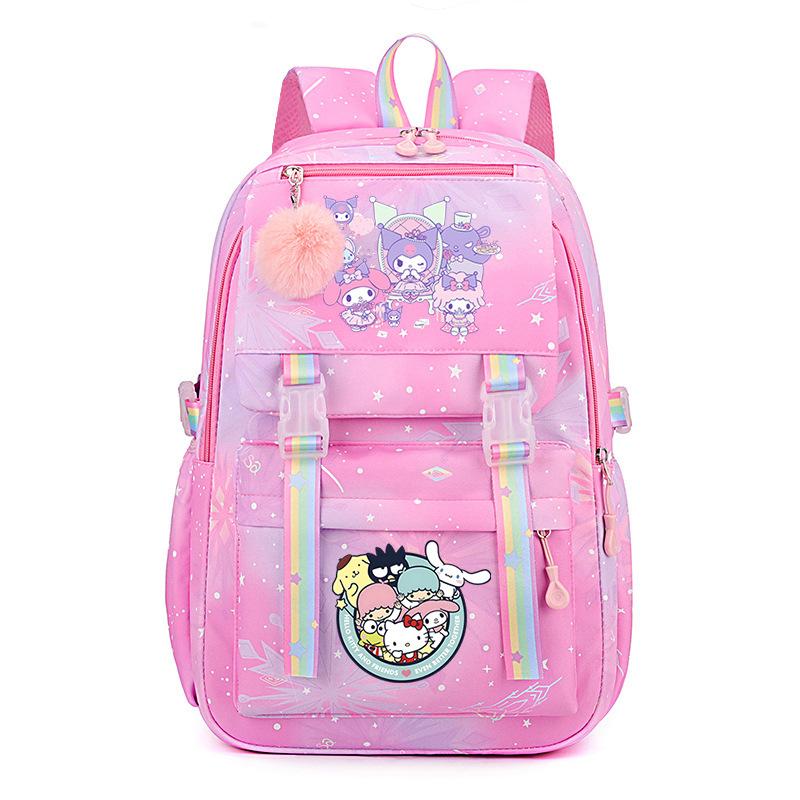 Collection Sweet Xiaoqing Cartoon Peripheral Trend Ridge Protection Backpack Large Capacity Student School Bag