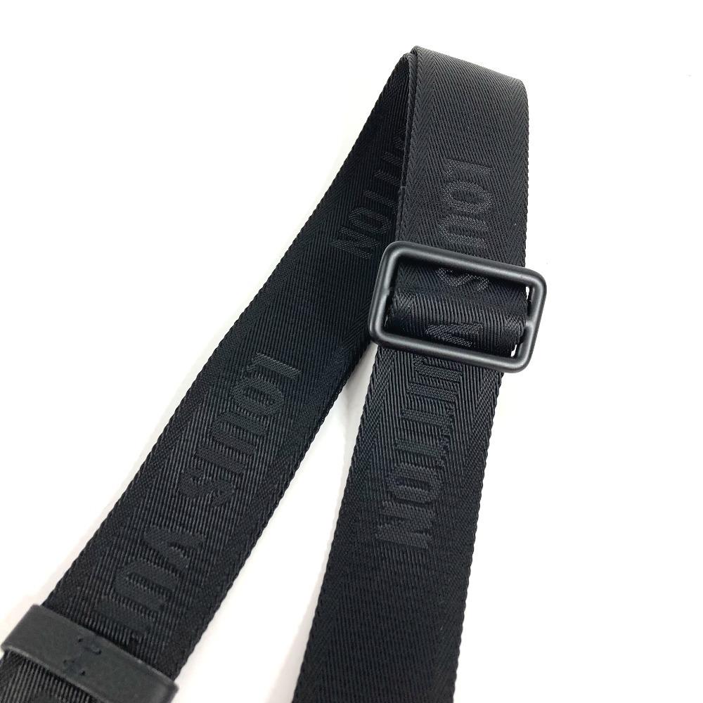 Louis Vuitton Adjustment Accessories Shoulder Strap Canvas Black Unused