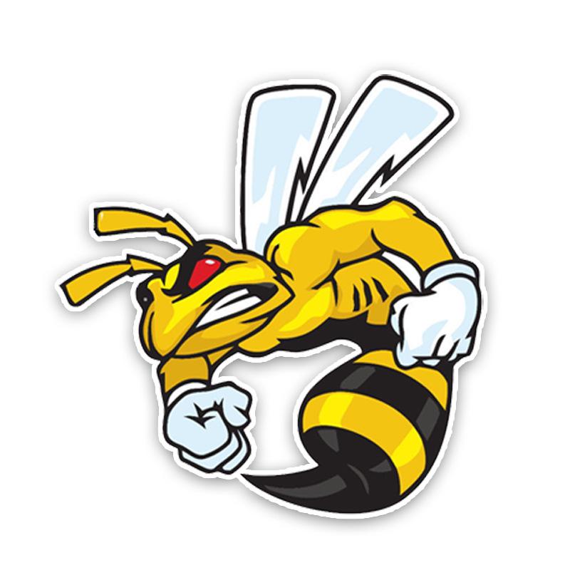 Car stickers Funny Self-adhesive Decal Angry Wasp Hornet Car Sticker Waterproof Auto Decors on Bumper Rear Window stickers