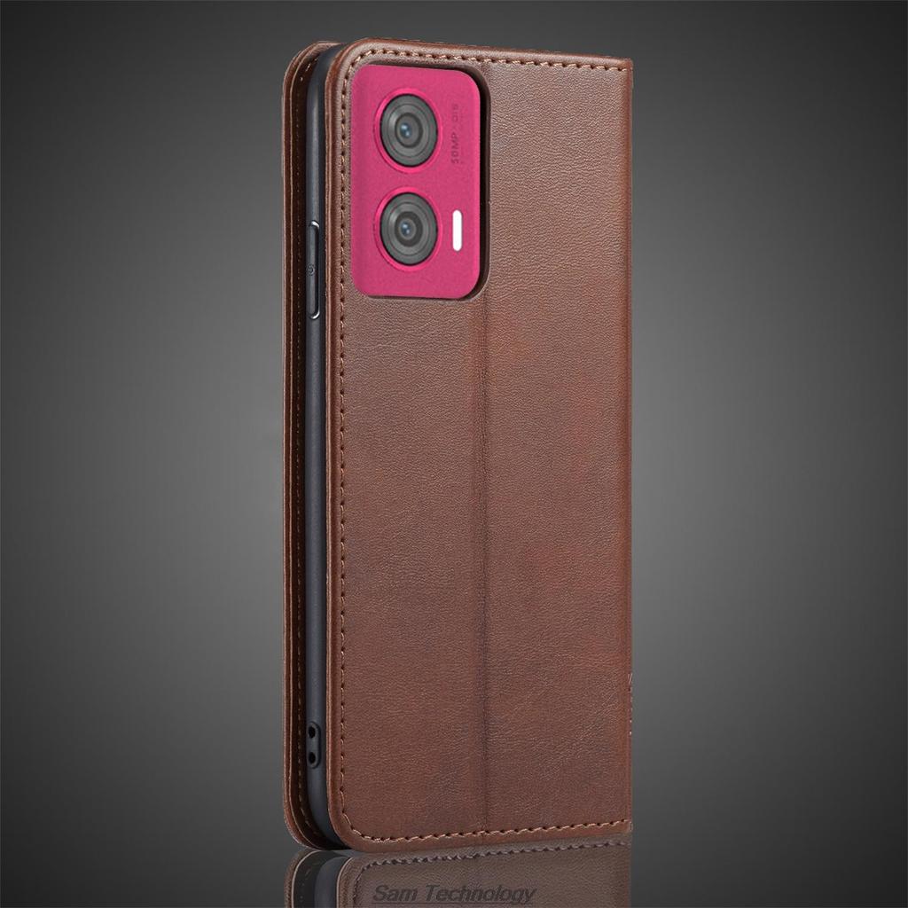 Atracción magnética Funda de cuero para Motorola Moto Edge 50 Fusion Funda con tapa tipo libro Billetera Bolsas para teléfono Capa Fundas Coque
