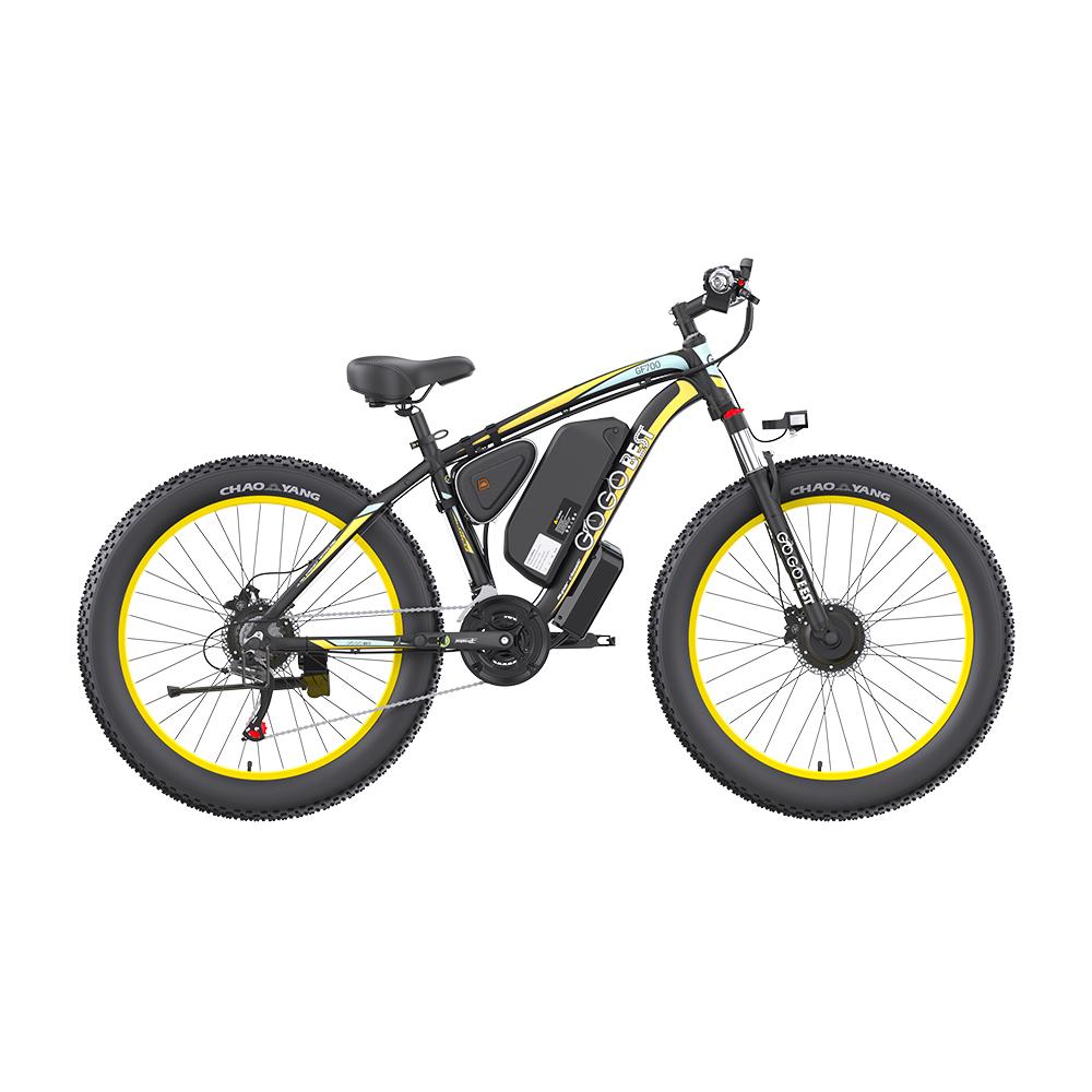 GOGOBEST GF700 Electric Bicycle Adult 1000W  Motor 48V18.2AH City Riding E-Bike 26'' Fat Tire Electric Bike