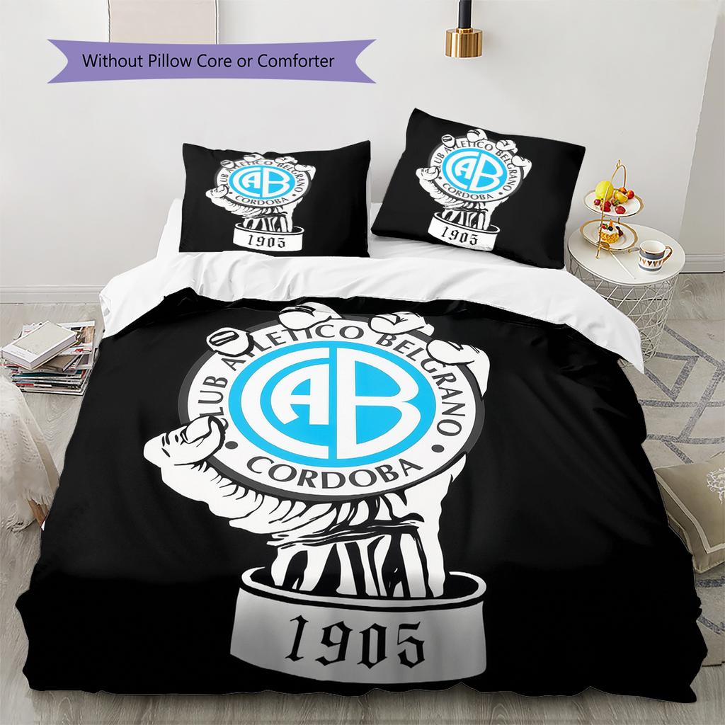 Belgrano Athletic Club Pattern Bedding Home Decoration Birthday Gift (1 * duvet cover + 2 * pillowcase, without core)