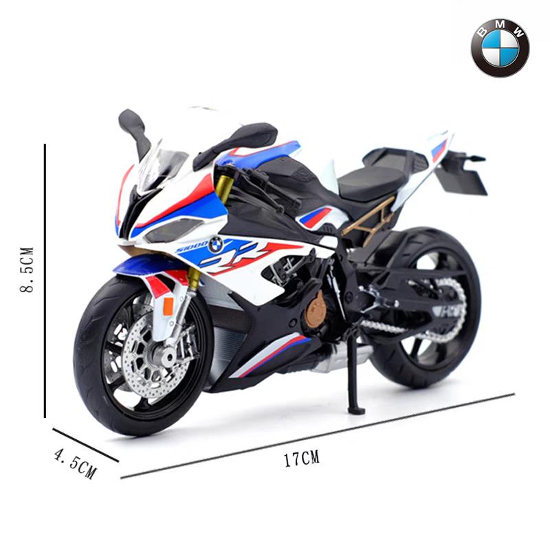 MotoGP BMW S1000RR Simulazione Moto da Corsa Squisito Diecast & Veicolo Giocattolo RMZ city 1:Modello da collezione in lega 12