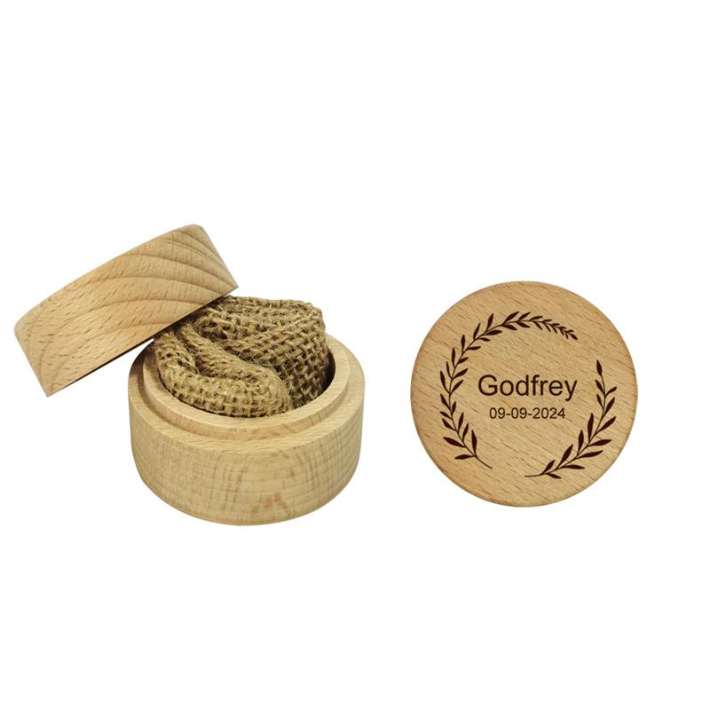 Wooden Round Ring Box Creative Carved Wedding Engagement Ring Box Arts And Crafts Jewelry Packaging Box