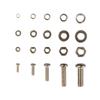 320Pcs Stainless Steel SS304 Screws an Head Screws Nuts Bolts Assortment Kit M2 M2.5 M3 M4 M5 Metic Nut and Bolt Assortment