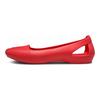 Sandales plates rouges antidérapantes pour femmes Rouges