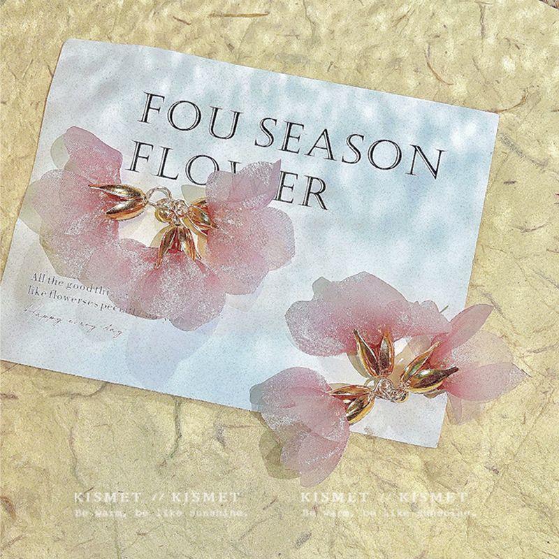 

Romantic Spring and Summer ~ French Flower Tassel Earrings 2025 New Arrival Niche Style Fancy Ear Studs Design Earrings Women