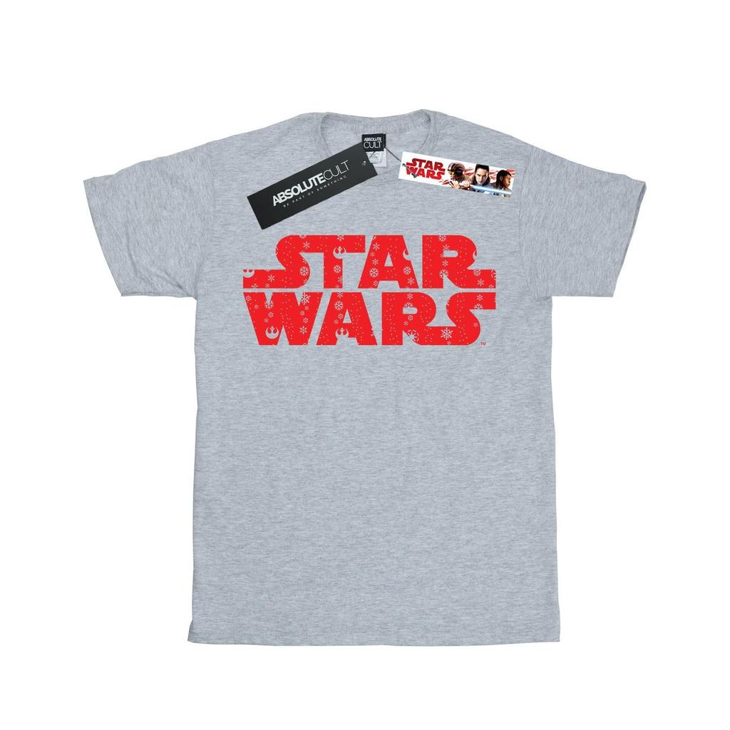 STAR WARS Boys Christmas Logo T-Shirt