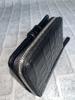 GUODI Compact Bifold Wallet, Genuine Crocodile Leather, Unisex, for Men and Women, NB7-W222 (Black)