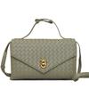 Fashion Foreign Style Small Fragrance Weaving Light Luxury Dinner Party Rhombus Shoulder Messenger Bag Handbag Women'S Bag