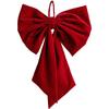 Velvet Fabric Large Bow Ribbon Ornament for Holiday For Window and Home Hanging Decoration Enhancing Festive Mood