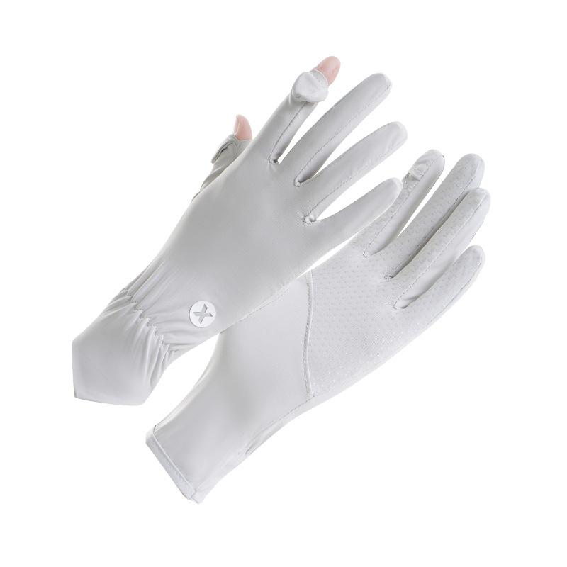 Sun Protection Gloves UV Resistant Women's Ice Silk Outdoor Sports Cycling High Elasticity Thin Extended