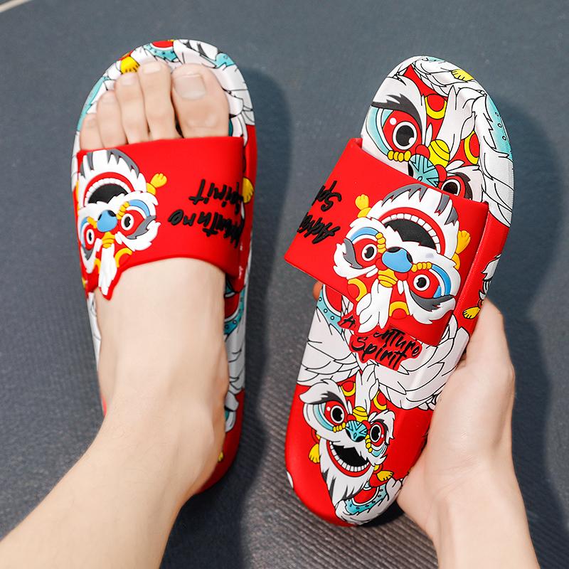 Summer Outerwear Trendy Fashion Soft Bottom Non-slip Slipper Men's Slippers