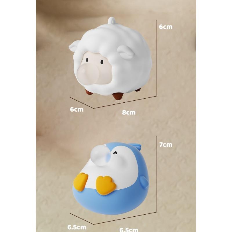 Creative Stress Reliever with Slow Rebound Cute Release Toys for Squeezing Playing Blowing Bubbles Ornaments Gifts