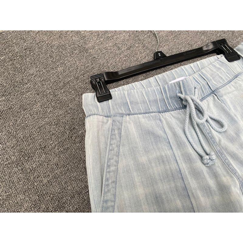 

Экспортировано в Miguo Поставка для клиентов Lanjing Tencel Светло-голубые Удобные Дышащие Мягкие Свободно сидящие С высокой талией Эластичные Повседневные Джинсы A409 Light blue XS(Larger than domestic size)