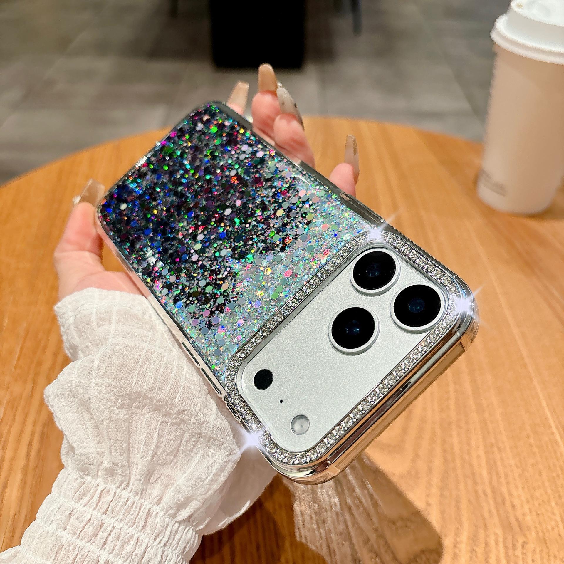 

Роскошный чехол с градиентом и стразами для iPhone 17 Pro Max, силиконовый, устойчивый к падениям и царапинам iPhone 16