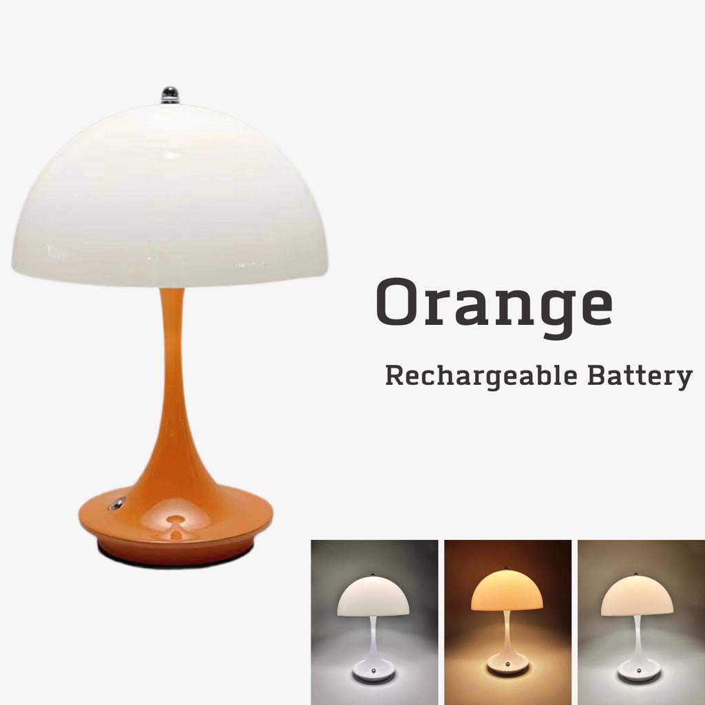 Moderne Nachttischlampe Pilz Tischlampe Schlafzimmer USB wiederaufladbare LED Nachtlicht Zimmer Esstisch dekorative Tischlampe Beleuchtung