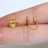 10 Pairs Hypoallergenic Clip-on Earrings Converter Round Flat Back Coil Earring Clip Converter for None Pierced Ears
