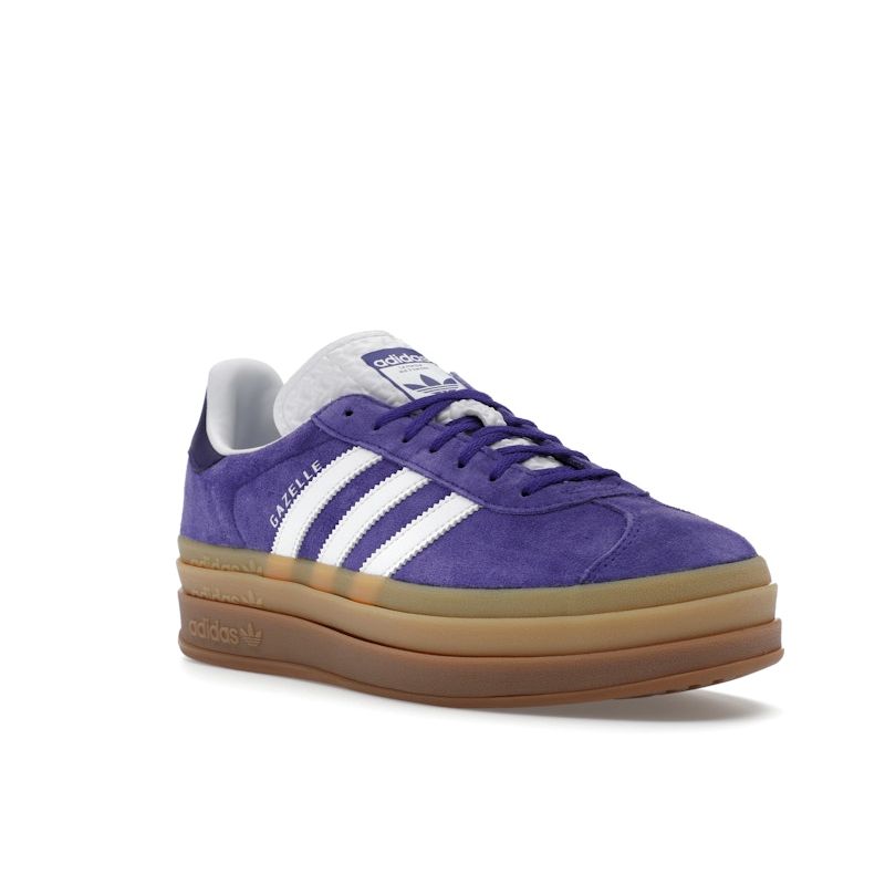 Adidas Gazelle Bold Energy Ink Gum Damesneakers Blå Skyhvit Kollegial-Lilla IE0419