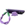 Minimalist Purple Monster Stand Phone Case with Hanging Strap For iPhone 11 12 13 14 15 16 Pro Max 17 Air