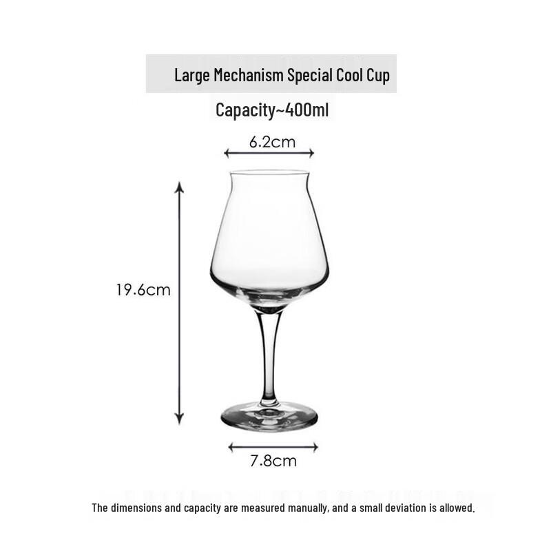 Large Crystal Craft Beer Goblet (Set of 2)