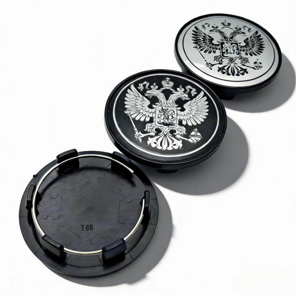 4pcs Russian Coat of Arms Logo Emblem Car Wheel Center Caps 69MM 56MM Wheels Hub Dust Cap Rim Hubcaps Cover Replace Accessories