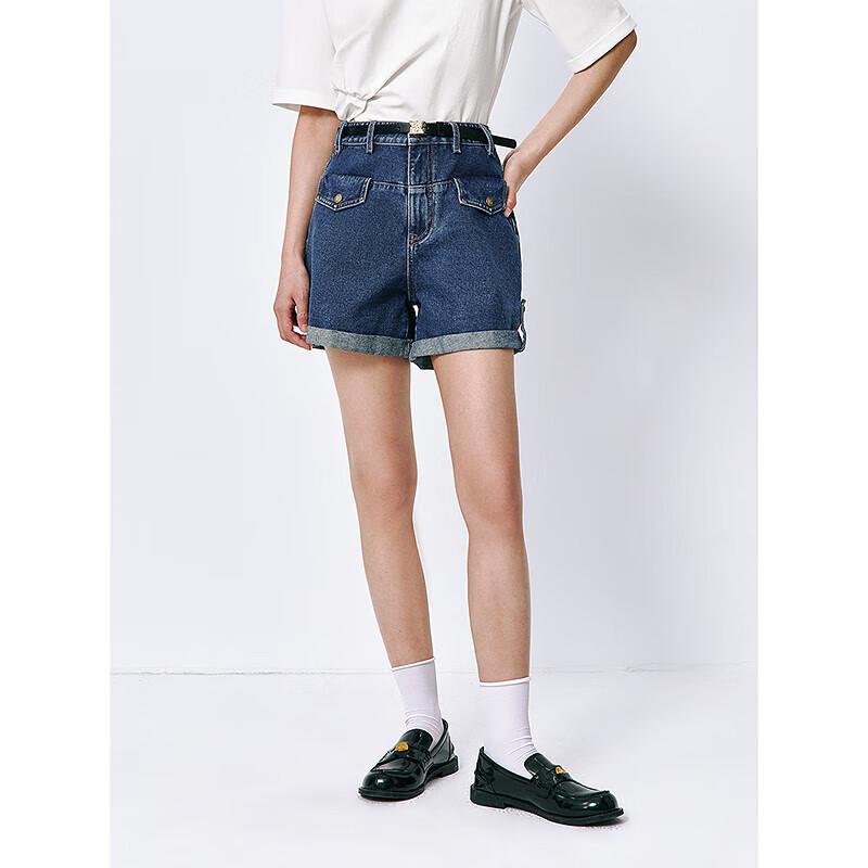 

Женские джинсовые шорты PEACEBIRD с высокой посадкой в стиле рабочей одежды S