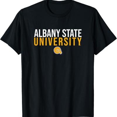 Albany State University Golden Rams Stacked T-Shirt