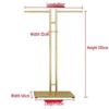 Children's and Women's Clothing Store Gold Display Rack: Floor-Standing Central Island Clothes Rack